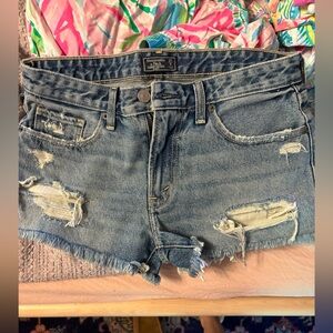 Abercrombie & Fitch Women's Distressed Denim Shorts